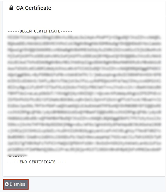 CA Certificate