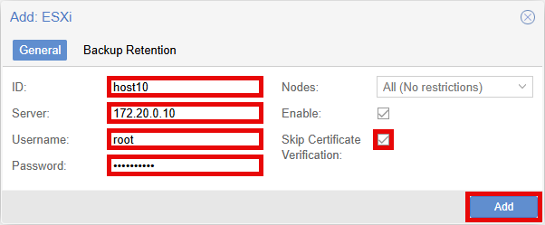 Add: ESXi